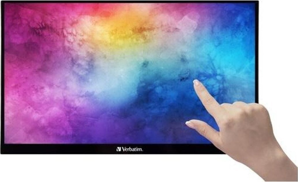 Monitor portativ Verbatim PMT-15, 15.6", Full HD, IPS, me prekje