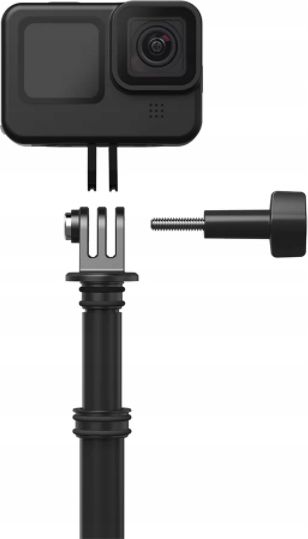 Monopod për kamera sportive Telesin IS-MNP-300, 3m, fibër karboni, i zi