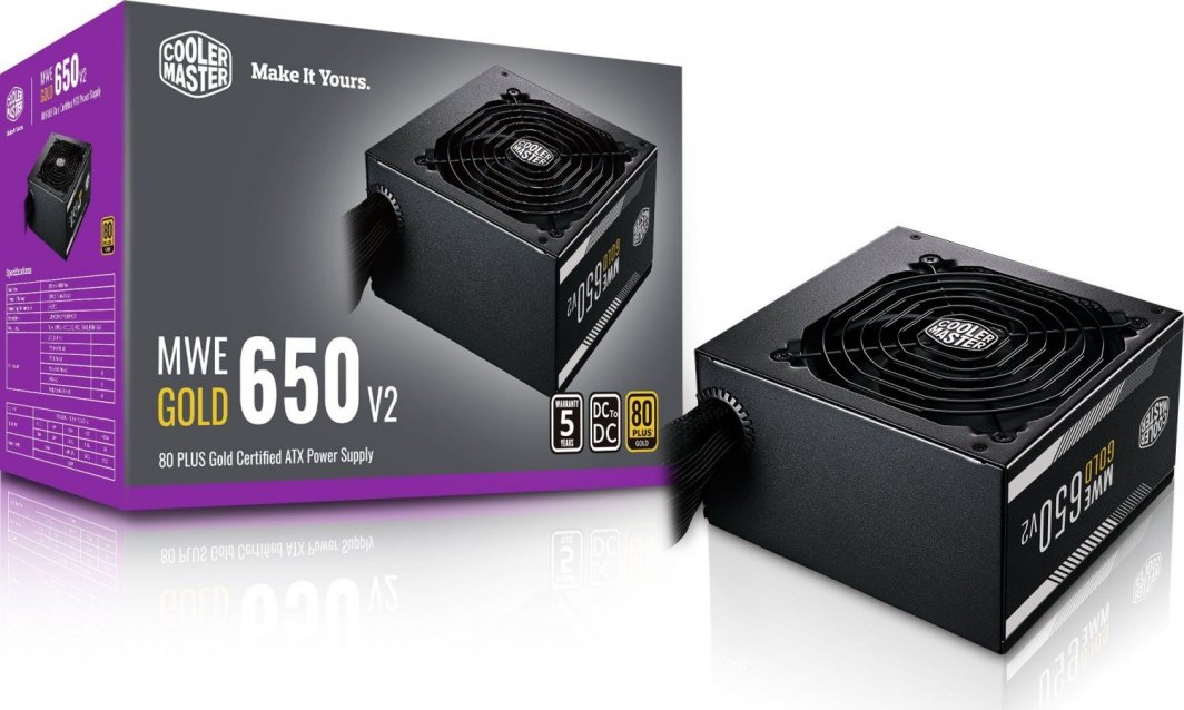 Burim energjie Cooler Master MWE Gold V2 MPE-6501-ACAAG-EU ATX, 650W