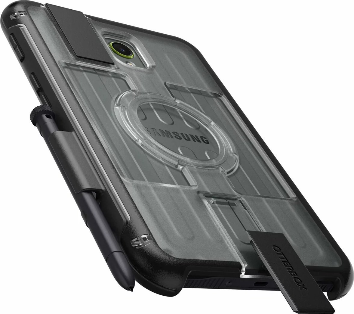 Mbulesë tablet Otterbox Universe për Samsung Tab Active5, transparente, me kornizë të zezë
