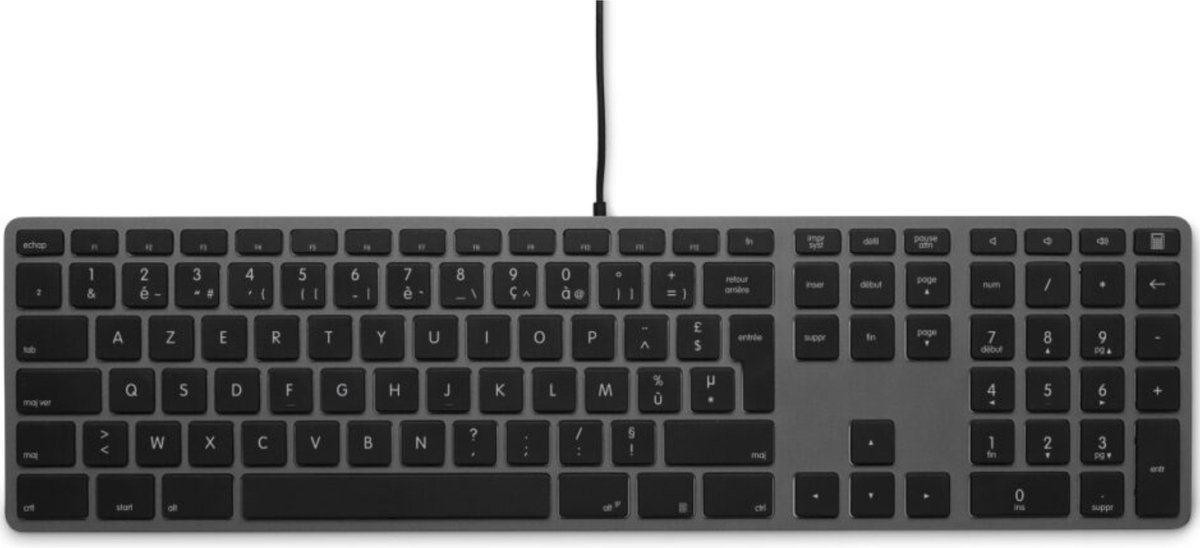 Tastierë LMP USB Wired Keyboard, AZERTY FR, me kabllo, e zezë