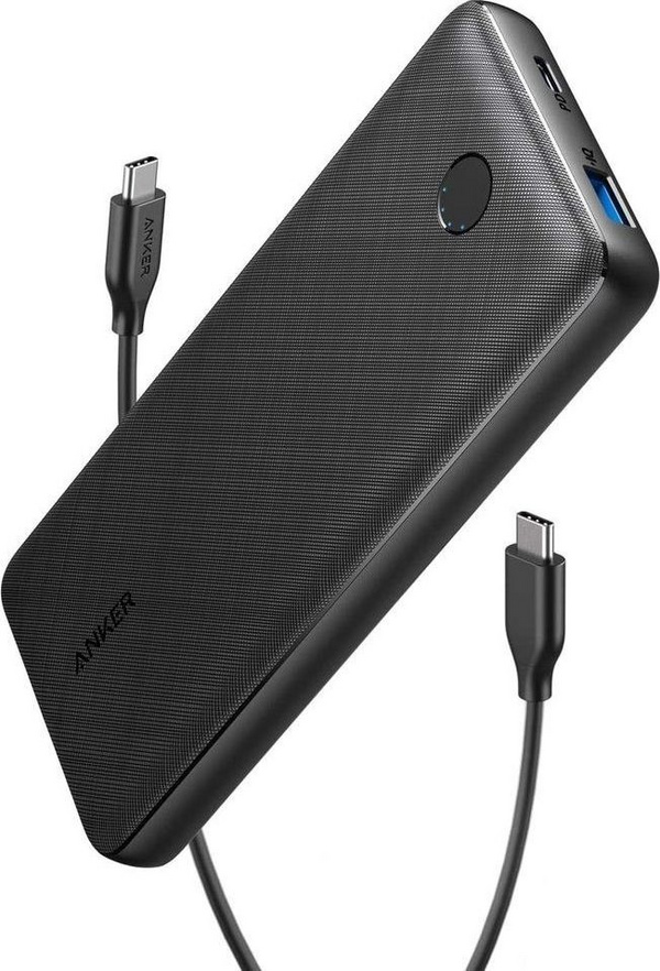 Powerbank Anker Essential, 20000mAh, Power Delivery 18W, i zi