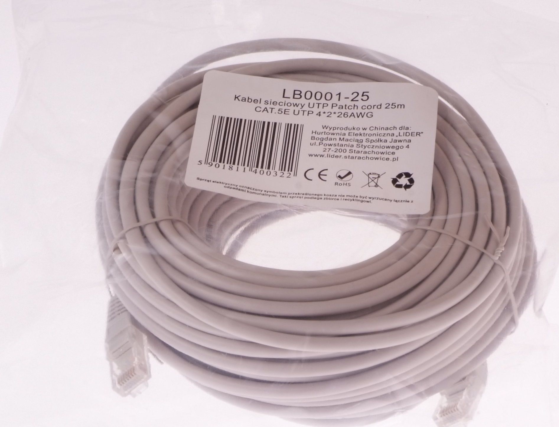 Kabllo Libox Cat.5e, UTP, 4x2x26 AWG, 25m