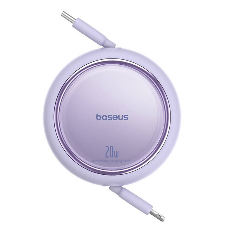 Kabllo karikimi Baseus Free2Pull, USB C në Lightning, 20W, 1m, vjollcë