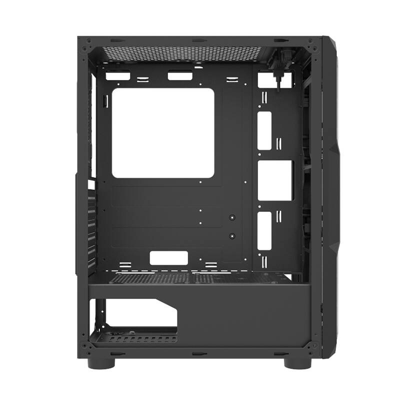 Kuti kompjuteri Darkflash Aquarius Acrylic, ATX Mid Tower, panel xhami i kalitur, e zezë
