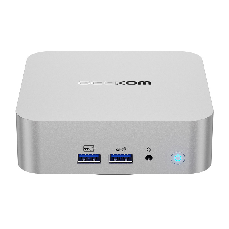 Mini PC GEEKOM A8, Ryzen 9 8945HS, 32GB RAM, 1TB SSD, argjendtë