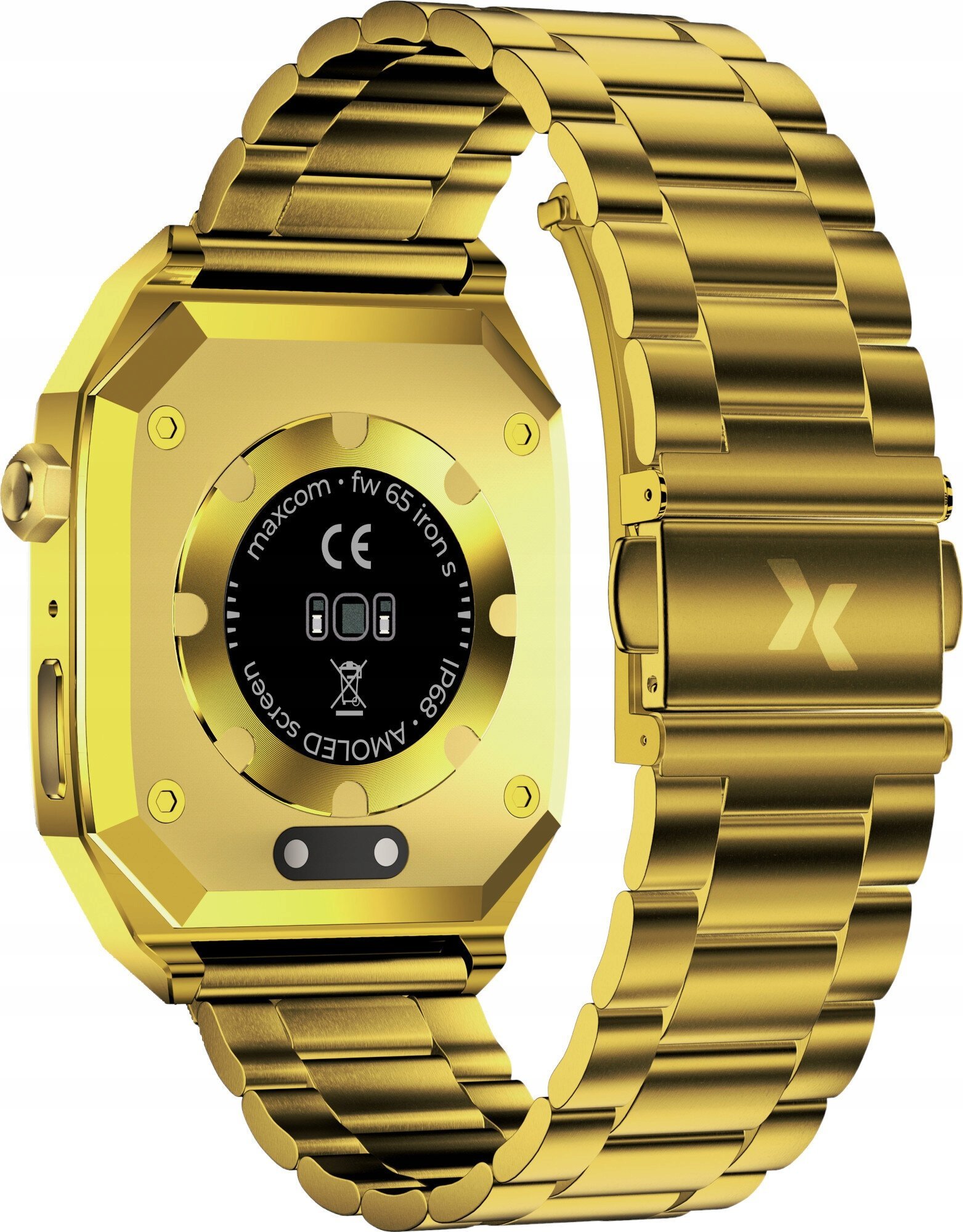 Smartwatch Maxcom FW65 Iron S Gold, 1.95", rezistent ndaj ujit, ngjyrë ari 4