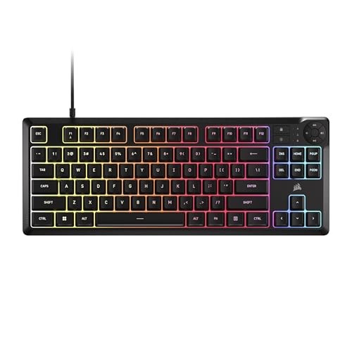Tastierë gaming Corsair K55 TKL, RGB, pa numpad, e zezë