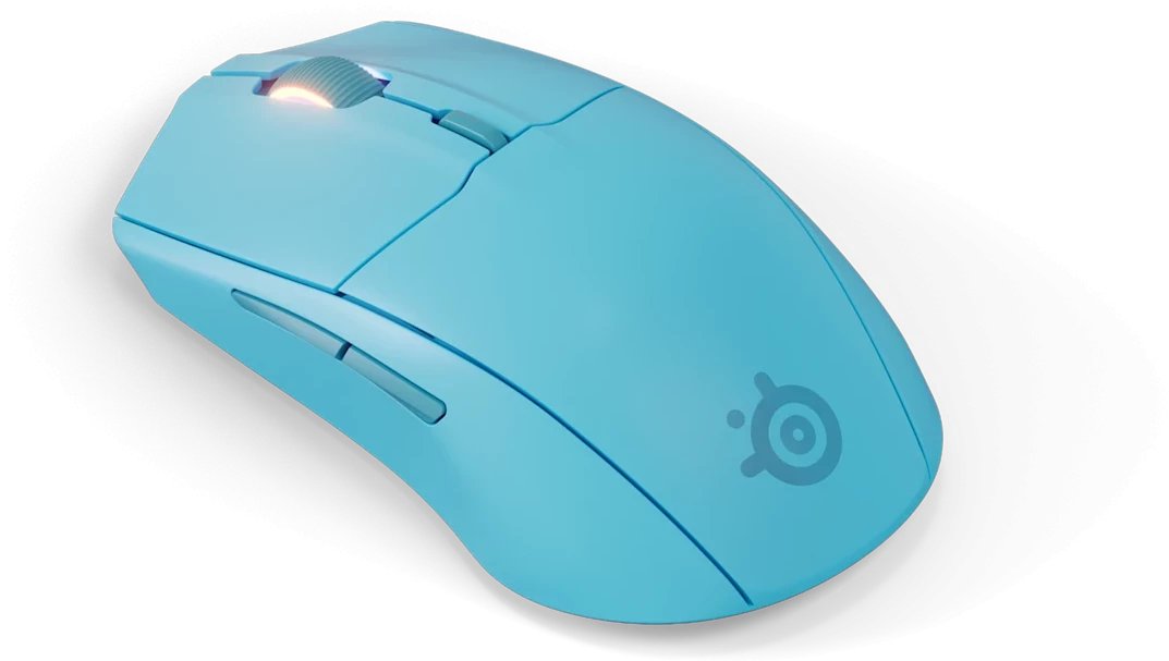 Maus wireless SteelSeries Rival 3 Gen 2, optik 18K, Bluetooth 2.4GHz, aqua