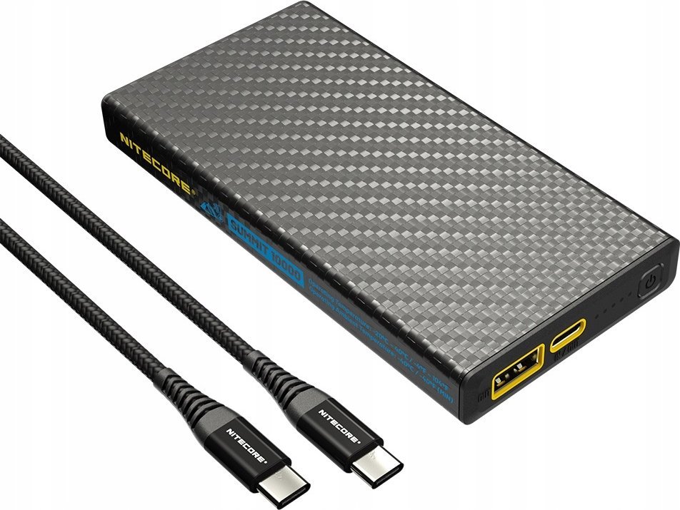 Powerbank Nitecore Summit 10000, 10000mAh, karikim i shpejtë, i zi