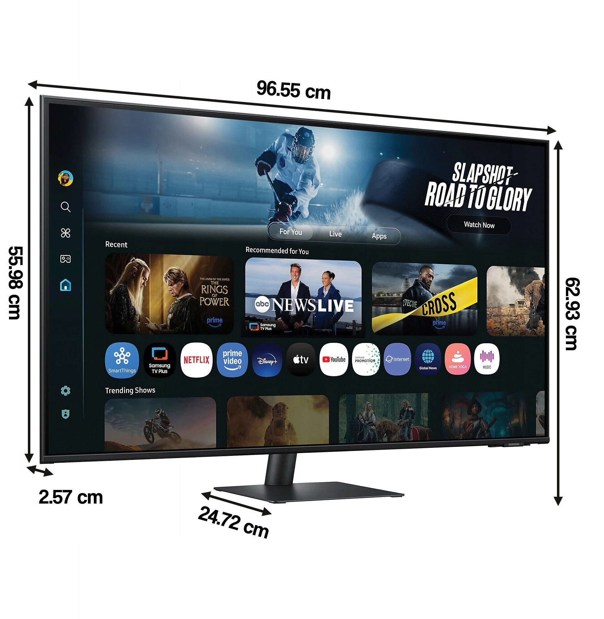 Monitor Smart Samsung M7 M70F, 43", 4K, Vision AI