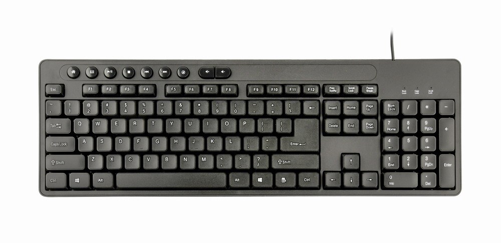 Set tastierë dhe maus Gembird KBS-UM-04, USB, i zi