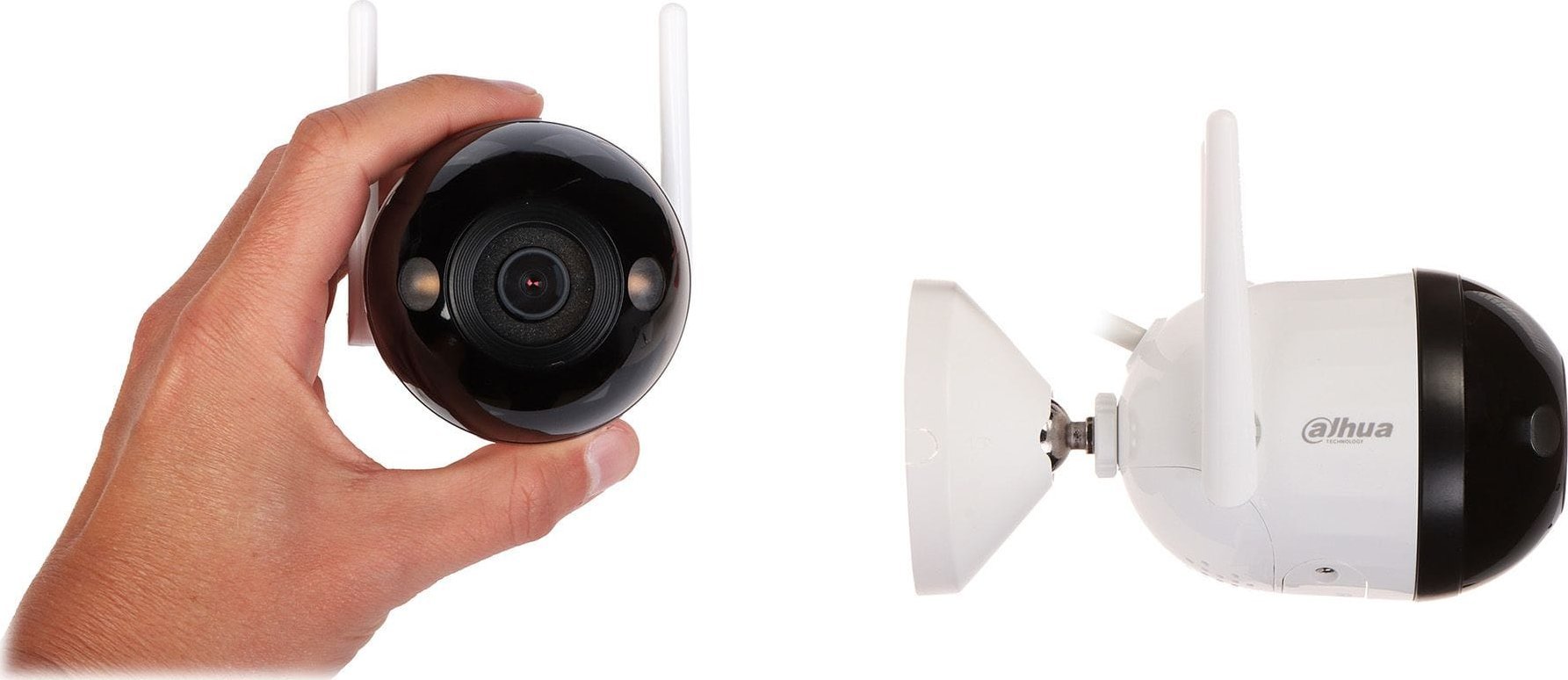 Kamerë sigurie WiFi Dahua IPC-F4CP-LED-0280B, 4MP, 2.8mm, Full Color, IP67, e bardhë