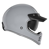 Helmetë moto Full Face Nox Premium Seventy II, polikarbonat, mburojë dielli, e zezë