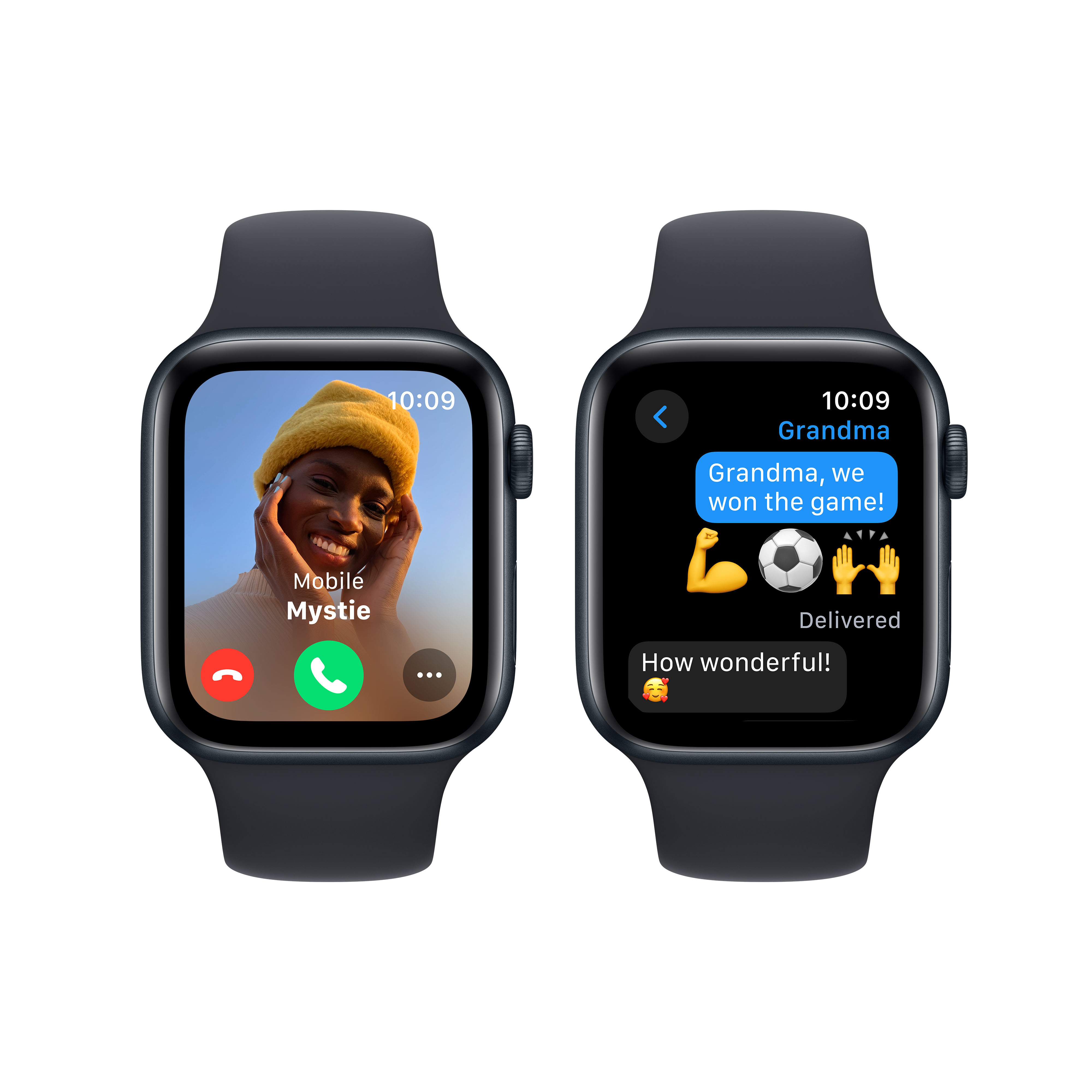 Apple Watch SE2 V2 GPS, 44mm, Midnight Aluminium Case me Midnight Sport Band, S/M