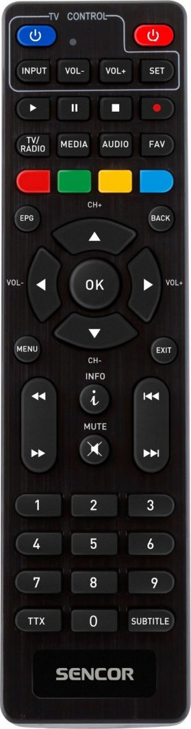 Dekoder tokësor Sencor SDB524T, DVB-T2 H.265 HEVC, USB HDMI, set 2 copë