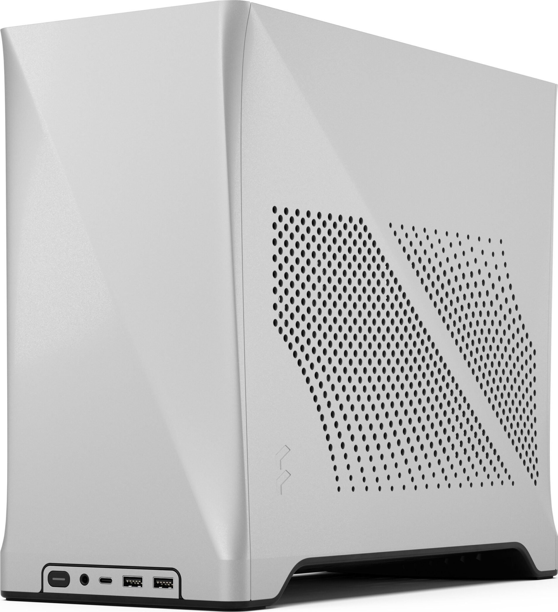 Kuti PC Fractal Design Era 2, Mini Tower, alumini, argjendtë