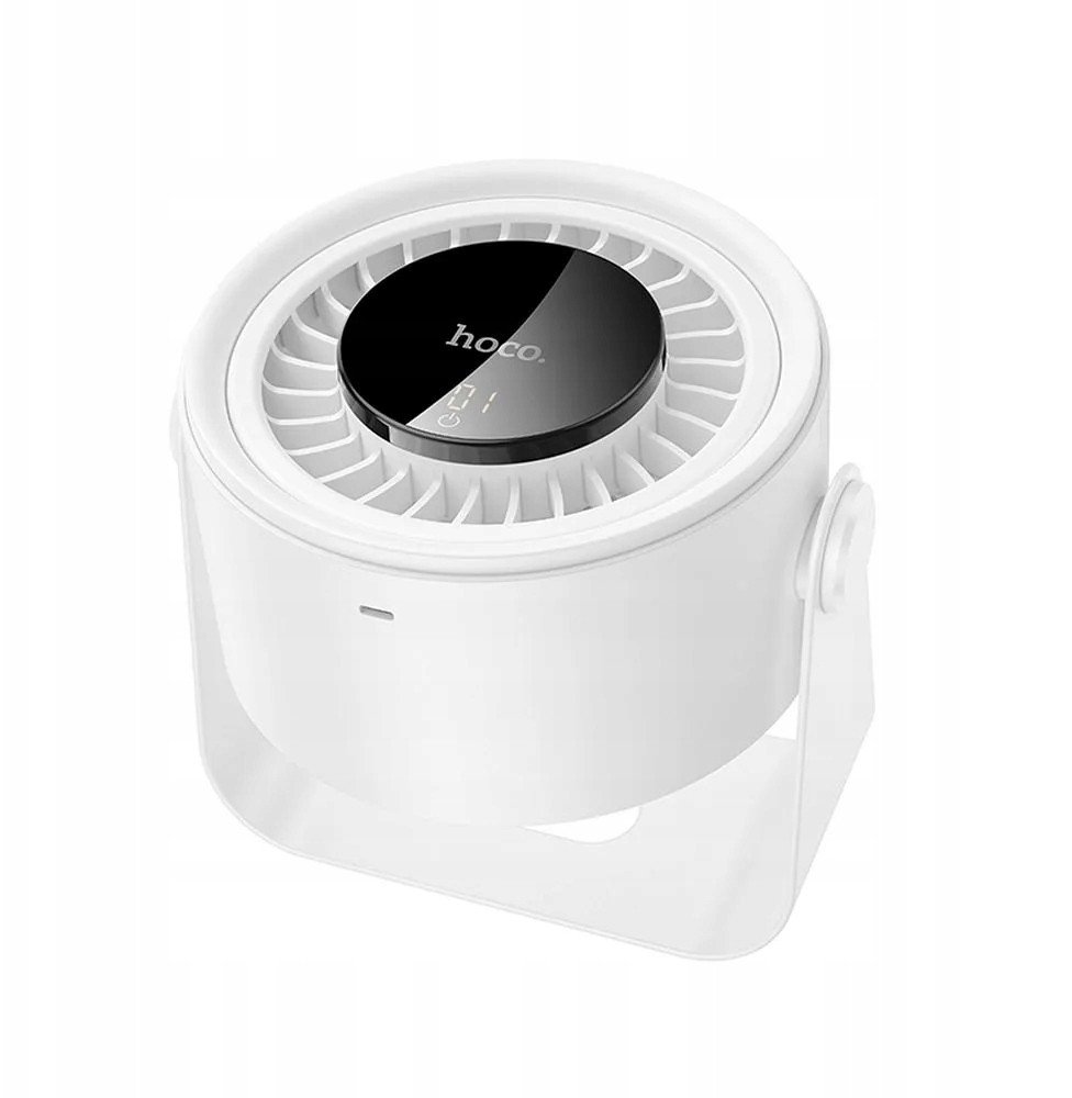 Ventilator tavoline Hoco HX66, me bateri, 5 mënyra pune, i bardhë