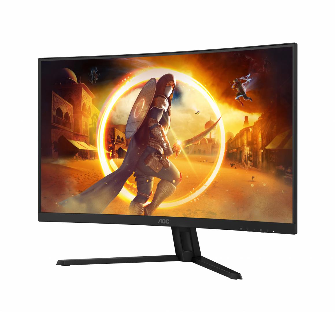 Monitor AOC G4 CQ32G4VE, 31.5", 2560 x 1440 QHD, i zi gri