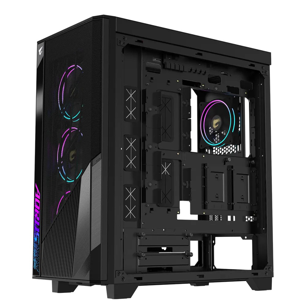 Kasë për PC GIGABYTE AORUS C500, e zezë