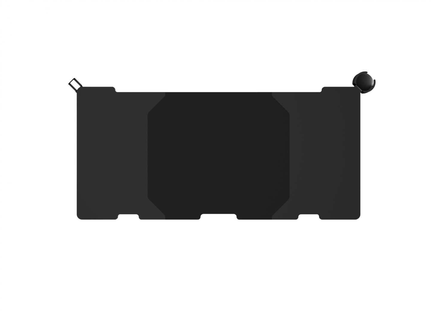 Tavolinë gaming Genesis Holm Modular 160, 160cm, ndriçim RGB, e zezë