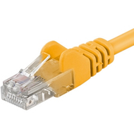 Kabllo PremiumCord Patch UTP, RJ45-RJ45, 2m, e verdhë