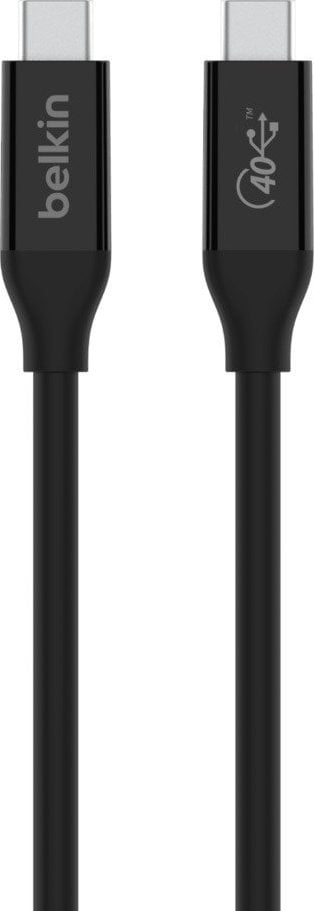 Kabllo USB C Belkin INZ001bt0.8MBK, USB4 40 Gbit/s, 0.8m, e zezë
