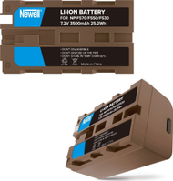 Bateri kamera Newell NP F570, 3500mAh, USB C, e zezë