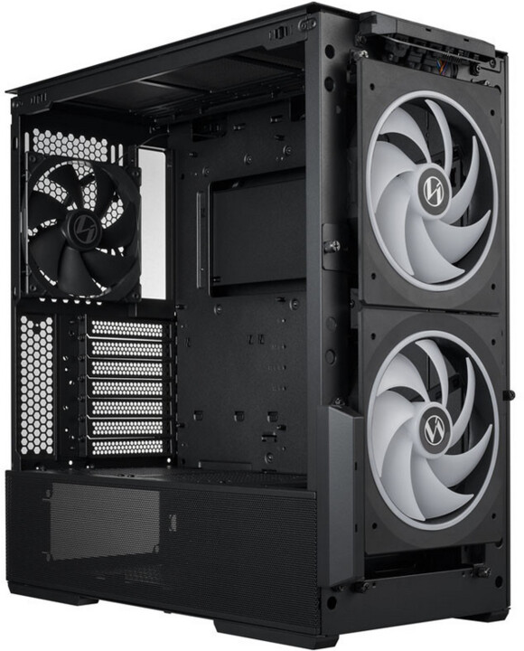 Kasë LIAN-LI LANCOOL 216, ARGB, i zi