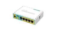 Ruter Mikrotik hEX PoE lite, 5x Fast Ethernet, PoE out, i bardhë