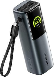 Power bank Vention, 20000mAh, 165W, ekran TFT, gri