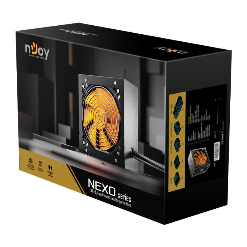 Furnizues energjie NJOY NEXO, 850W, 80 Plus Gold, ATX, i zi portokalli