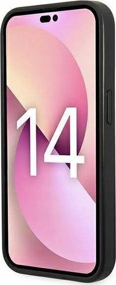 Mbulesë telefoni Karl Lagerfeld HC Saffiano Ikonik Patch për iPhone 14 Pro, plastike, e zezë