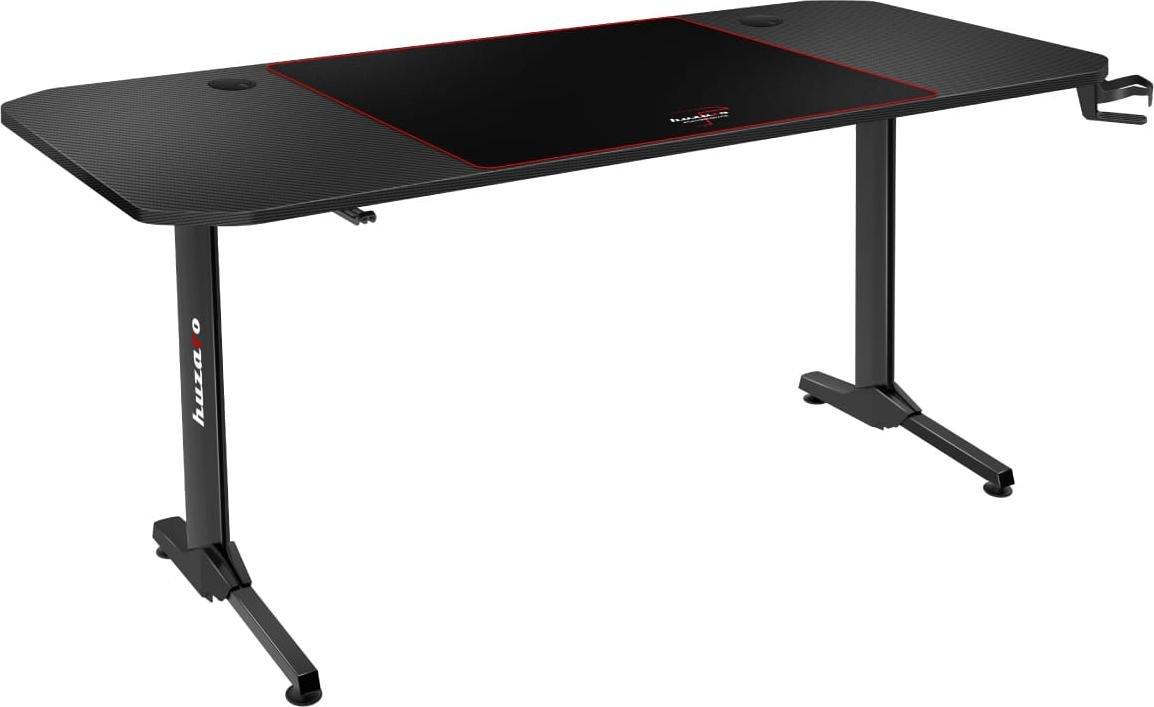 Tavolinë gaming Huzaro Hero 4.7, me pad të madh, organizues kabllosh, e zezë