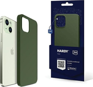 Kuti mbrojtëse 3MK Hardy Case për iPhone 15 Plus 14 Plus, MagSafe, silikoni, jeshile
