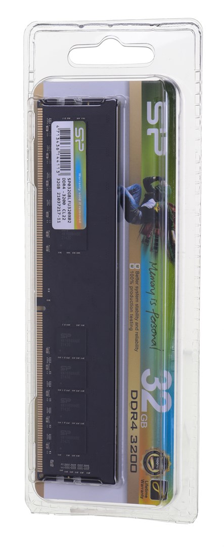 Memorie RAM SILICON POWER DDR4 UDIMM RAM memory 3200 MHz CL22 32 GB (SP032GBLFU320X02)