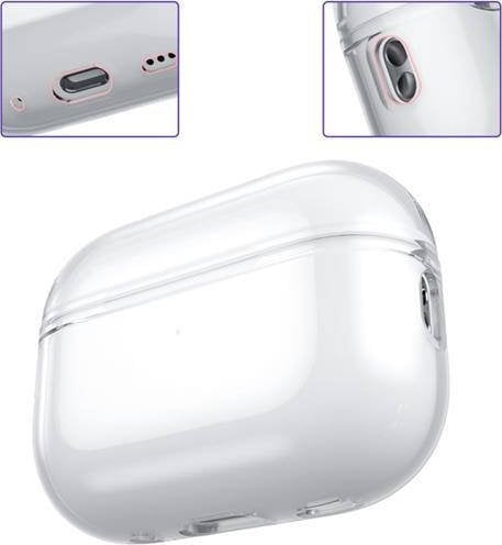 Këllëf për kufje Tech-Protect FlexAir, për Apple AirPods Pro 1 2, transparent