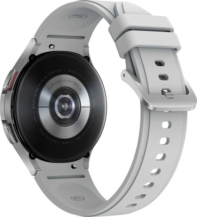 Orë smart Samsung Galaxy Watch4 Classic 46mm, e argjendtë