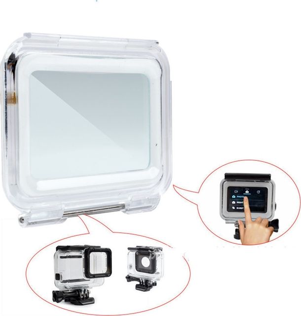 Kapak prapavije Xrec TOUCH për GoPro HERO 7 6 5 Housing, touchscreen, transparent