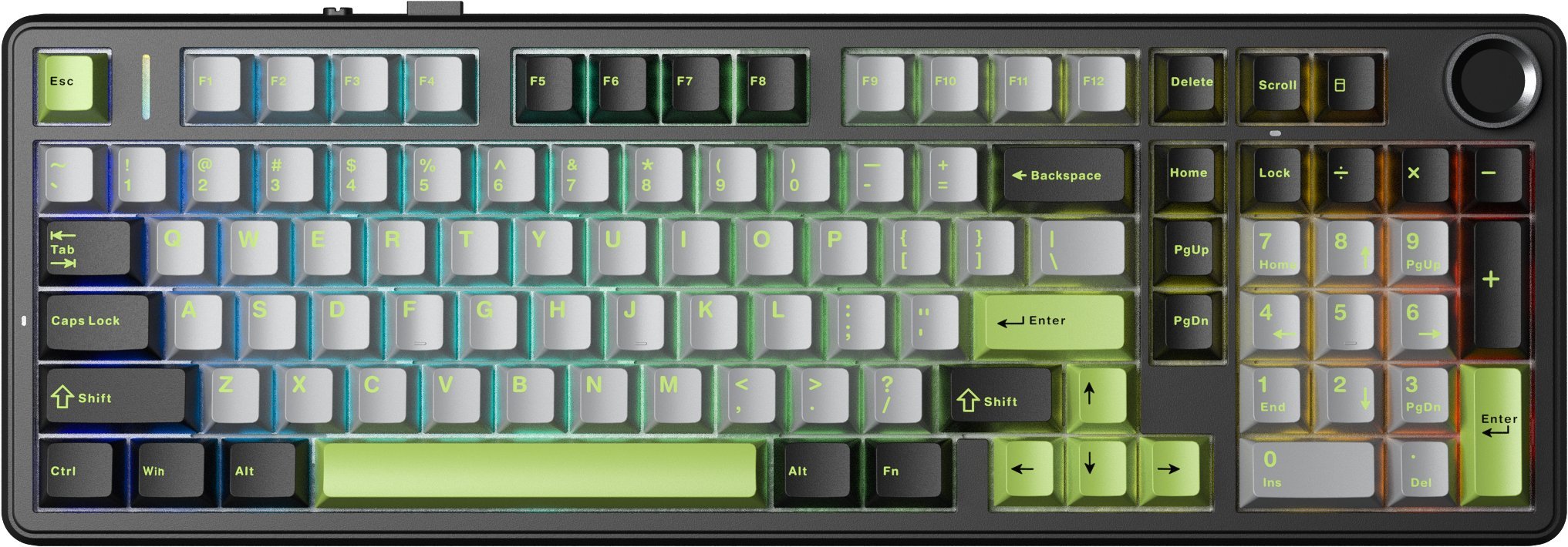 Tastierë mekanike Aula F99 Pro GrayWood V3, 96%, wireless, gri