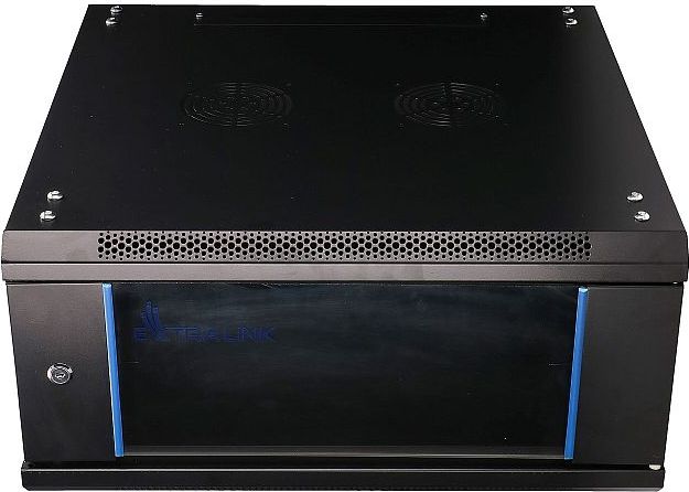 Kabinet muri për rrjet ExtraLink EX.2893, 19", 4U, i zi