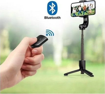 Selfie stick Spigen S610W, Bluetooth, tripod 3 në 1, i zi