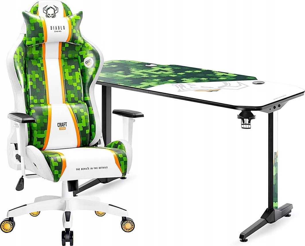 Mauspad gaming Diablo Chairs për tavolinë, gjelbërt