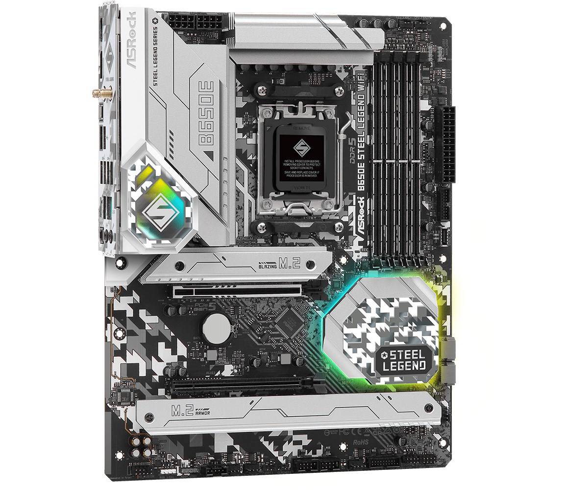 Pllakë amë Asrock B650E Steel Legend WiFi AMD B650 Socket AM5 ATX