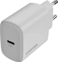 Ѕиден полнач Canyon OnCharge 250, 25W PD, 1x USB C, бел