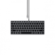 Тастатура Satechi Slim W1 USB-C Backlit – US, сива