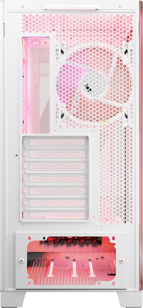 Kasë Modecom Volcano Space Apex ARGB, e bardhë, Midi Tower