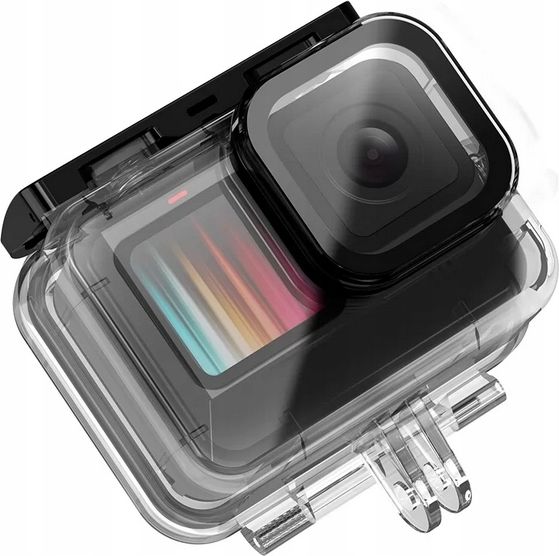 Set aksesorësh uji TELESIN për GoPro Hero 13 12 11 10 9, kuti 60m, filtër lente, shkop notues, transparent