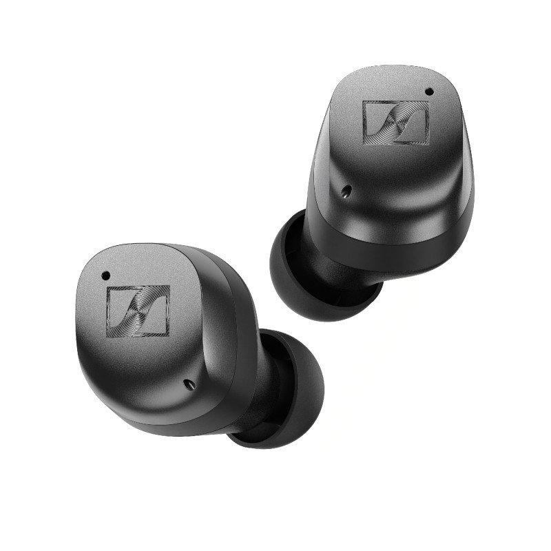 Kufje sportive SENNHEISER Momentum MTW4, wireless Bluetooth, me anulim zhurme, të zeza grafit