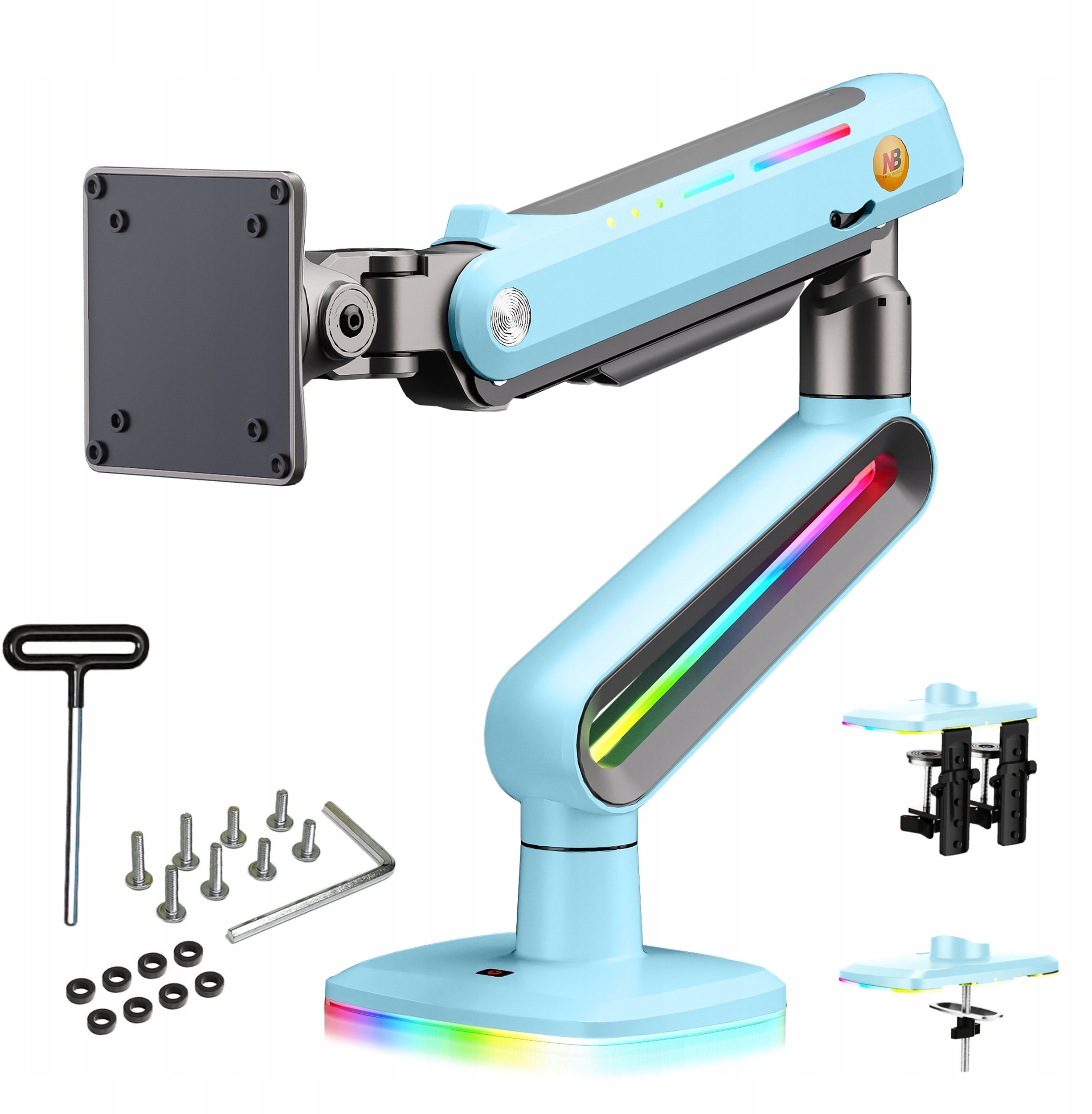 Mbajtëse tavoline për monitor North Bayou F6-XM Gulf Blue, 32-60", RGB, deri 20kg